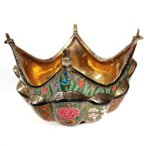 Kashmiri Brass & Paper Mâché Fruit Bowl