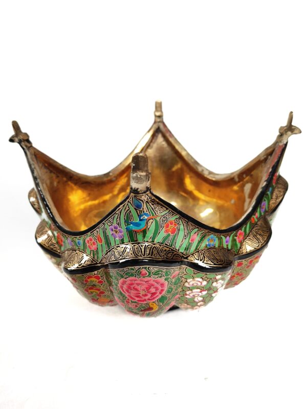 Kashmiri Brass & Paper Mâché Fruit Bowl