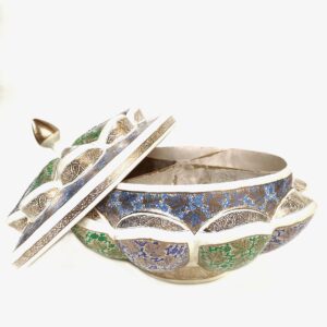 Kashmiri Brass & Paper Mâché Fruit Bowl –