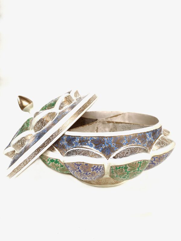 Kashmiri Brass & Paper Mâché Fruit Bowl –