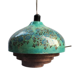 Hanging Copper cum paper machei lamp