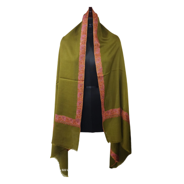 Olive Green Pashmina Shawl