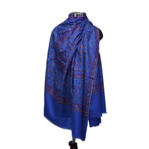 Rich Blue Pashmina Shawl