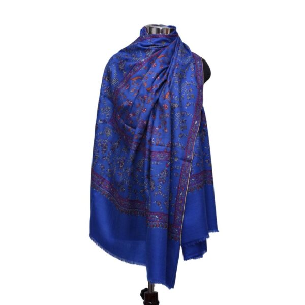 Rich Blue Pashmina Shawl
