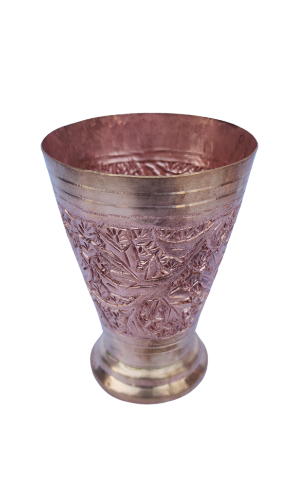 Royal Kashmiri Conical Copper Glass – A Blend of Tradition & Elegance