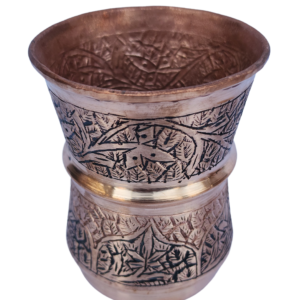 Royal Kashmiri Copper Short Glass – A Timeless Blend of Artistry & Tradition