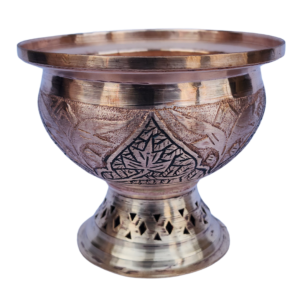 Royal Kashmiri Copper Serving Bowl – A Blend of Tradition & Elegance