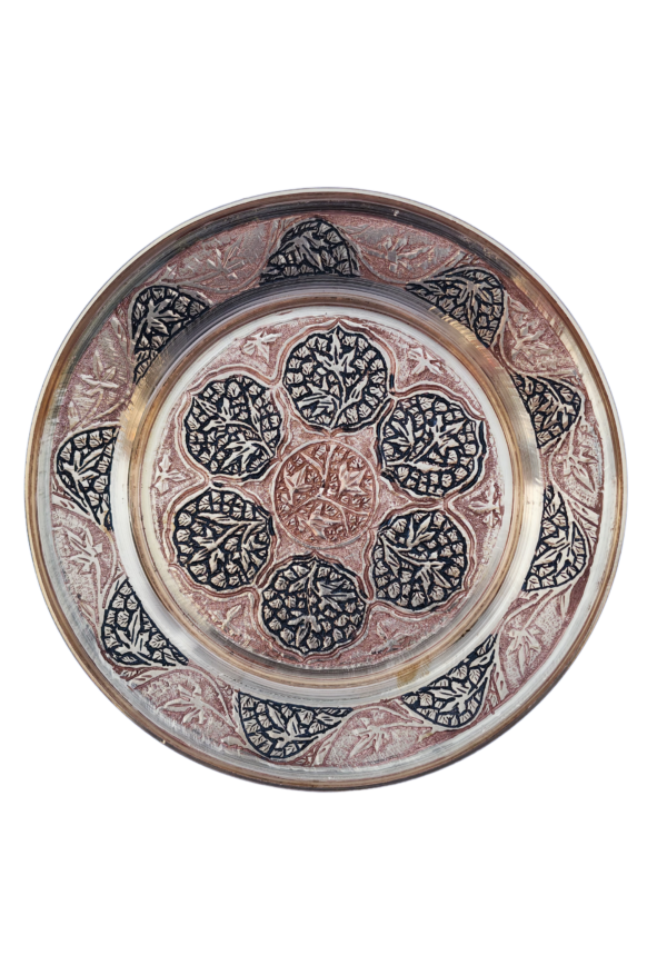 Royal Kashmiri Copper Serving Plate – A Timeless Heritage Piece
