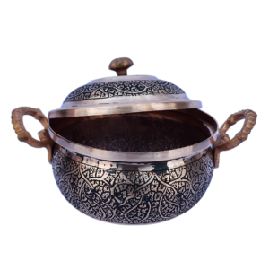Royal Kashmiri Copper Medium Serving Bowl – A Blend of Tradition & Functionality