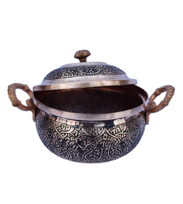 Royal Kashmiri Copper Medium Serving Bowl – A Blend of Tradition & Functionality