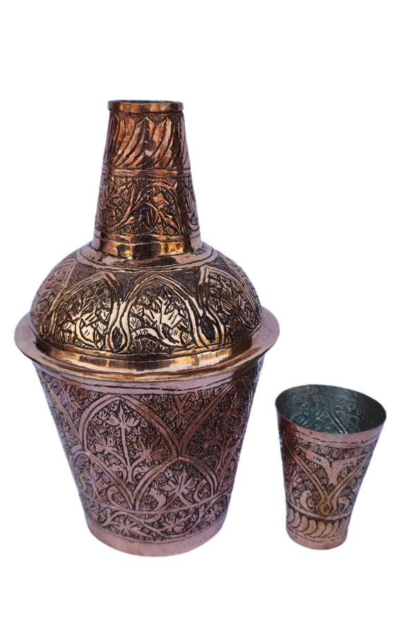 Royal Kashmiri Copper Water Pot – A Timeless Traditional Utility